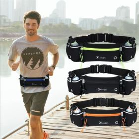 Outdoor Sports Fanny Pack Tight-fitting Light Weight Multifunctional Fitness Kettle Bag Waterproof Running Fanny Pack For Mobile Phone (Color: Black)