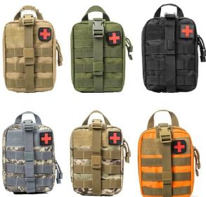 Tactical First Aid Medical Bag Army Car Pouch (Color: Orange, size: 20.5*15*10Cm)