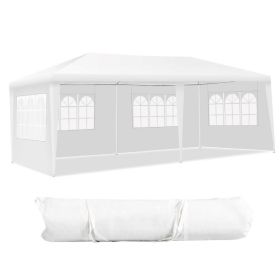 Outdoor Activities Waterproof And Sun-Proof 10 x 20 Feet Canopy Tent (Color: White #1, Type: Canopies & Gazebos)