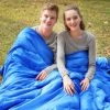 2 Person Waterproof Sleeping Bag with 2 Pillows